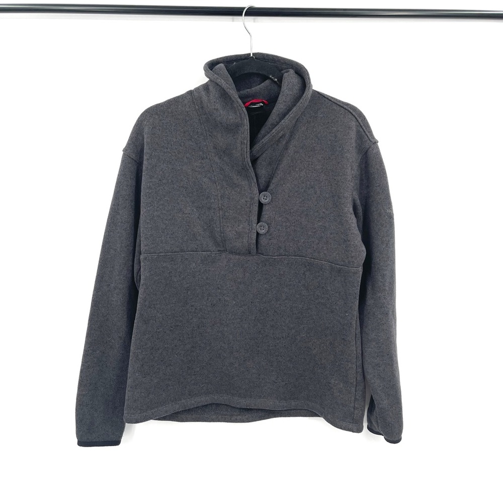 Th north face Sherpa lined pullover coat